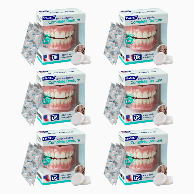 🔥Final 3 Hours: 70%OFF✅ Made and Shipped from the US|SEAGRIL™ Suction-fit Complete Denture 🍀