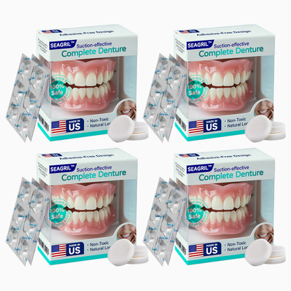 🔥Final 3 Hours: 70%OFF✅ Made and Shipped from the US|SEAGRIL™ Suction-fit Complete Denture 🍀