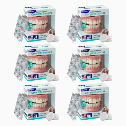 🔥Final 3 Hours: 70%OFF✅ Made and Shipped from the US|SEAGRIL™ Suction-fit Complete Denture 🍀