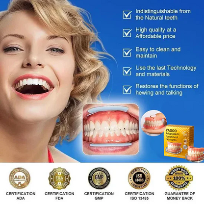 🎁Ends Today: 70% OFF! ⏰Yagoo™ Medical Full Denture with Strong Suctiond🦷Obtain American Dental Association (ADA) Certification